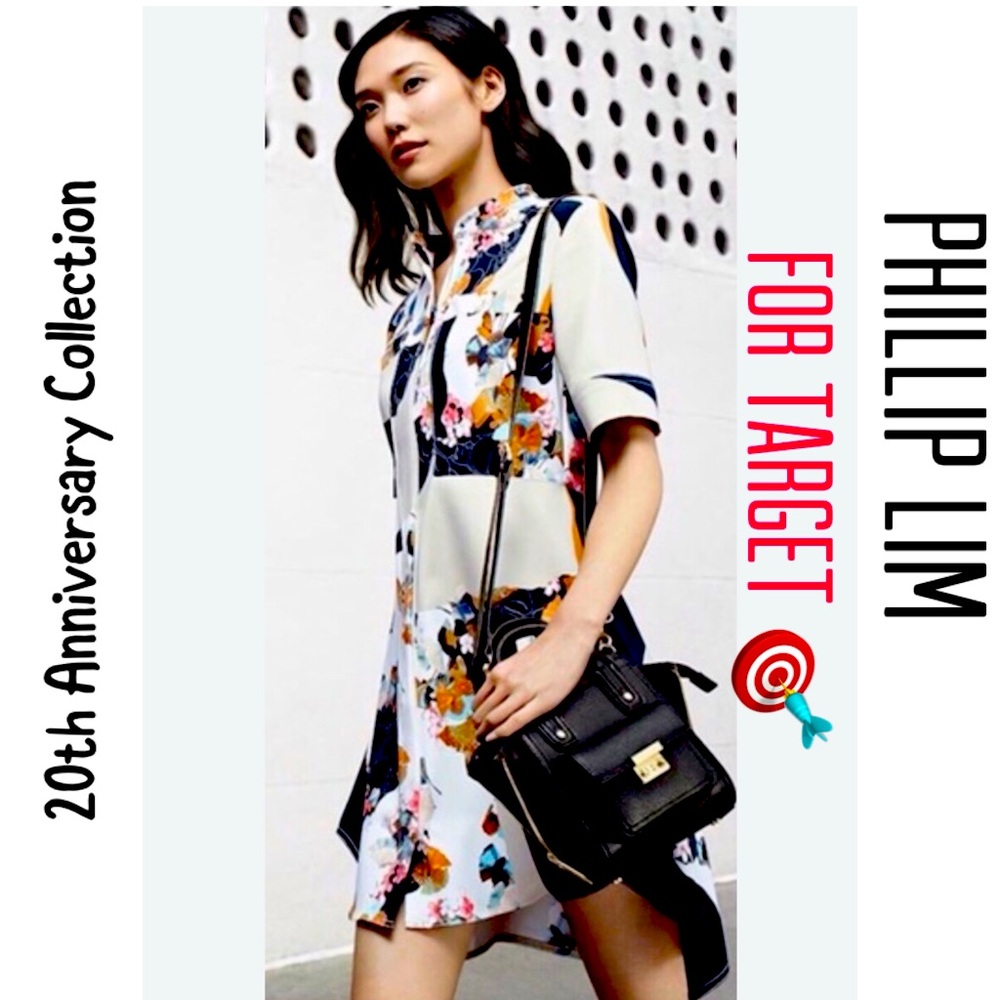 3.1 Phillip Lim For Target~Floral Short Sleeve Shift Shirt Dress~Size M~NWOT